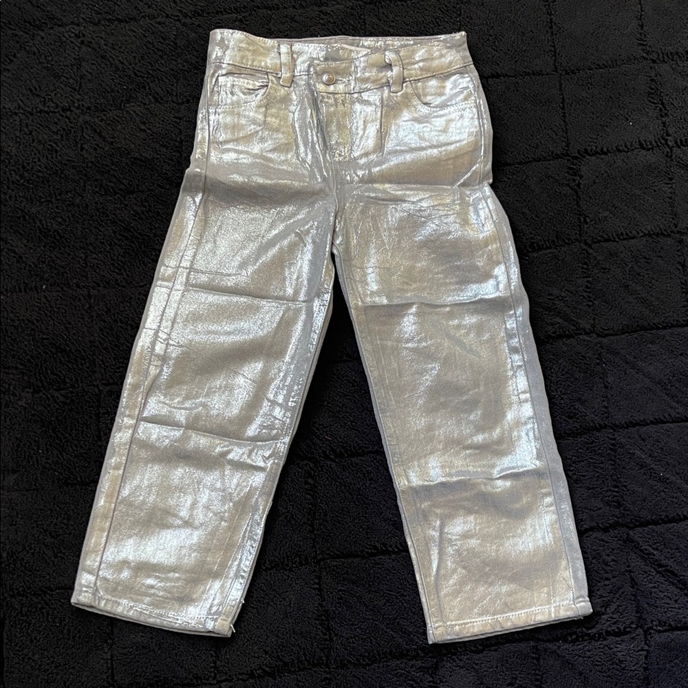 GB Girls Shimmering Silver Jeans